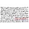 Deep Red Stamps Handwriting Script Rubber Cling Stamp 4.1 x 2.2 inches
